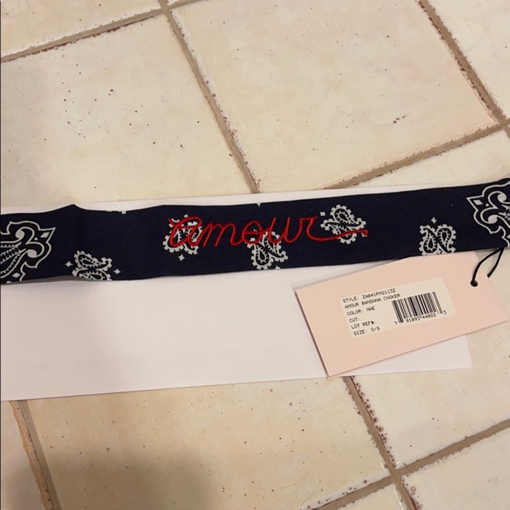 CINQ A SEPT BRAND AMOUR BANDANA CHOKER